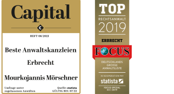MM Law: Focus TOP Rechtsanwalt Erbrecht 2017, 2018 und 2019, Capital Beste Anwaltskanzlei Erbrecht 2020 & 2021